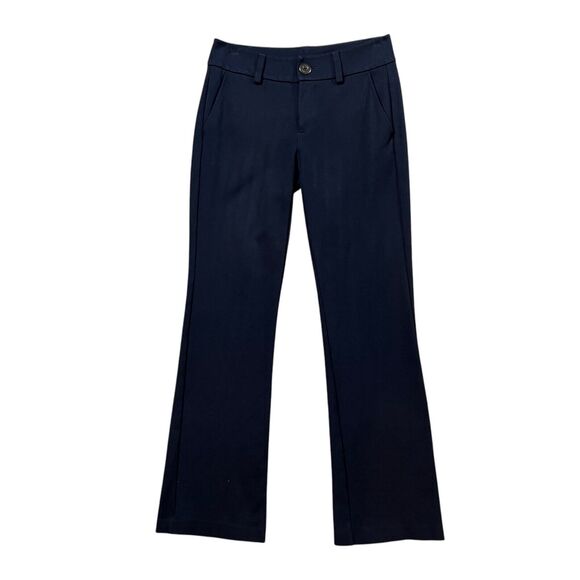 Cabi Trouser Womens 4 Navy Top Notch Sail Away Bootcut Stretch Pockets Pants - Picture 1 of 14